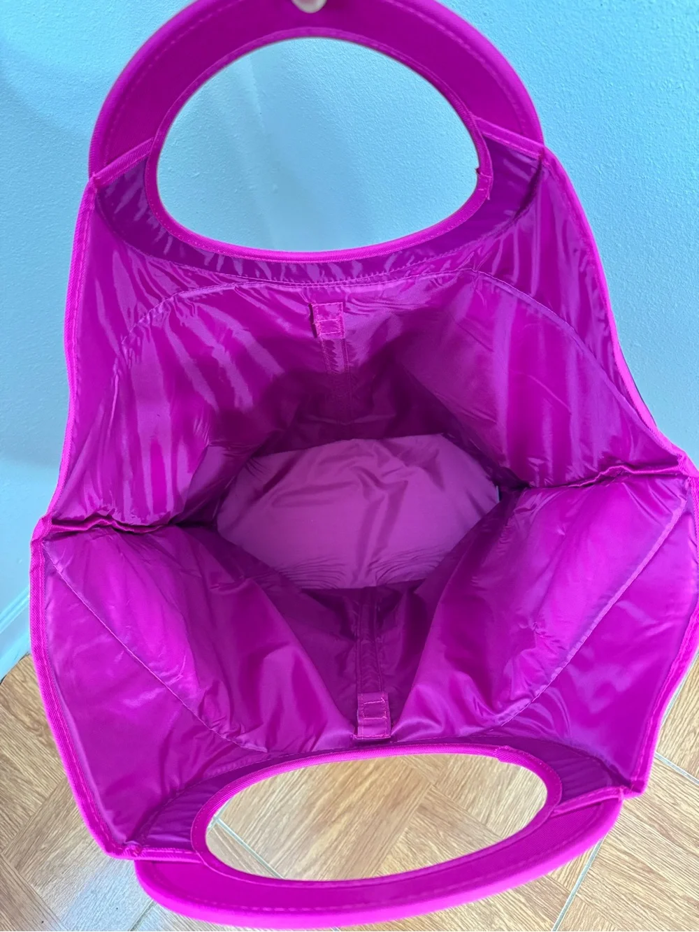 Extra Large Slam Dunk Collapsible Foldable Mesh Pocket Dorm Laundry Hamper Tote